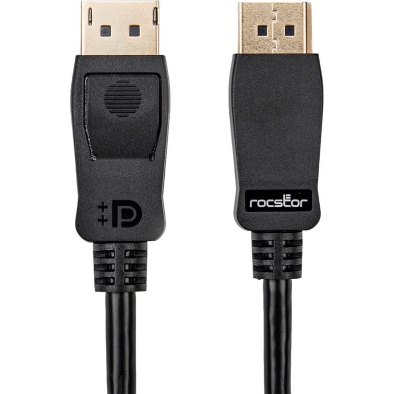 Rocstor Premium DisplayPort 1.2 Cable - 4k 60Hz - Thumbnail 1