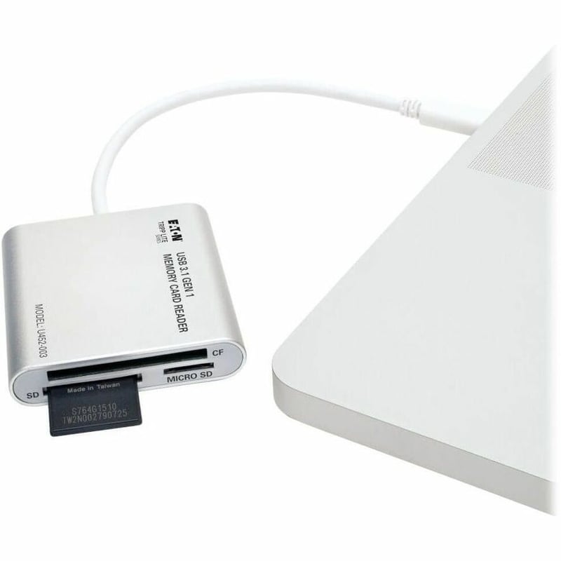 Tripp Lite by Eaton USB 3.1 Gen 1 USB-C Multi-Drive Smart-Card Flash-Memory Media Reader/Writer Thunderbolt 3 Compatible - Thumbnail 2
