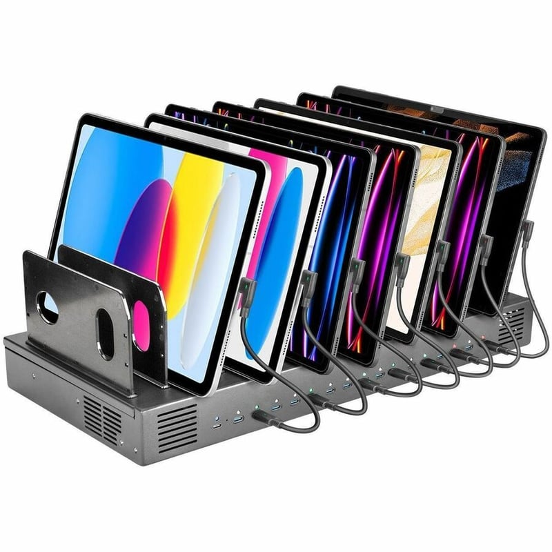 4XEM 16-Port USB-C Desktop Charging Station - 500W Total Output, Dual Port PD 3.0 Fast Charging - ETL/CETL/CE/FCC Certified - Thumbnail 3