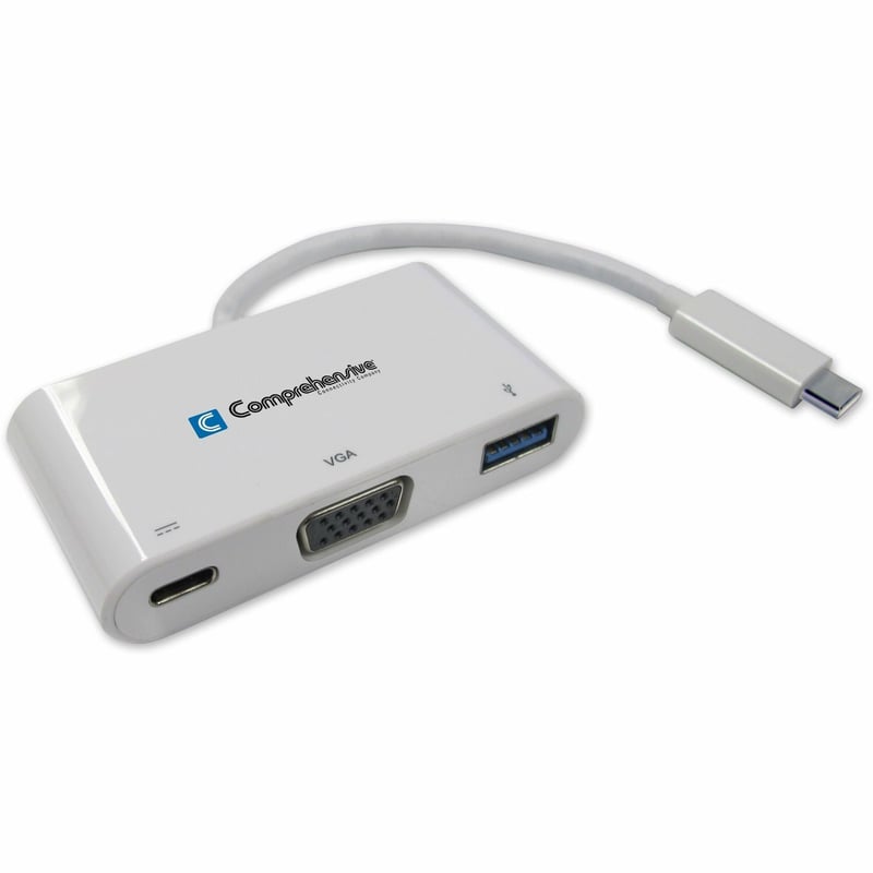 Comprehensive USB Type-C to VGA + USB3.0 + Power Delivery (PD) Adapter