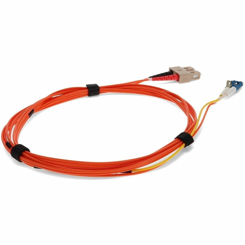AddOn 3m LC (Male) to SC (Male) Orange OM2 & OS1 Duplex Fiber Mode Conditioning Cable - Thumbnail 5