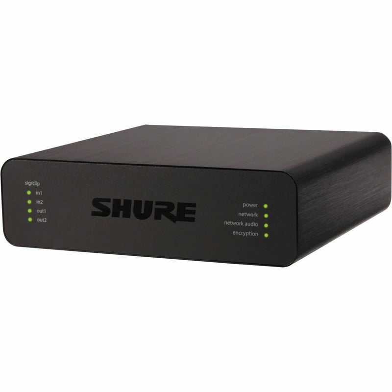 SHURE MXA ANI22-XLR 2 CH IN/2 CH OUT DANTE 1/3 RU XLR - Thumbnail 1