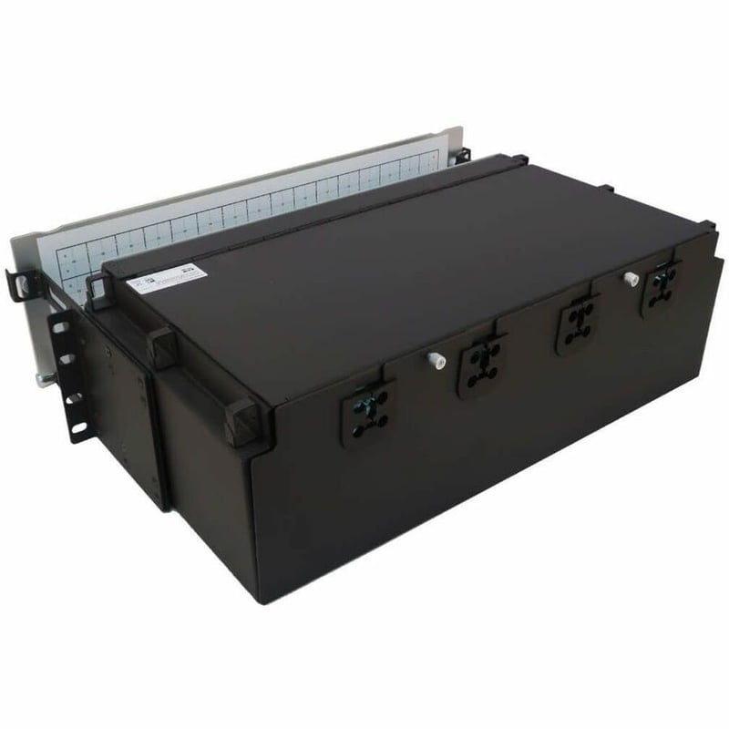 Eaton Tripp Lite Series Preloaded Fiber Patch Panel, 3U - 64x (12F MTP/MPO-PC to 4x LC Duplex F/F) 8F Trunk Cables, OM4 Multimode, 3 m (9.8 ft.) - Thumbnail 2