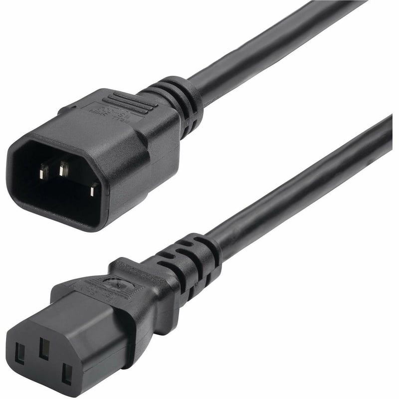 StarTech.com 6ft (1.8m) Power Extension Cord, IEC 60320 C14 to C13 PDU Power Cord, 13A 250V, 16AWG, UL Listed Components - Thumbnail 1