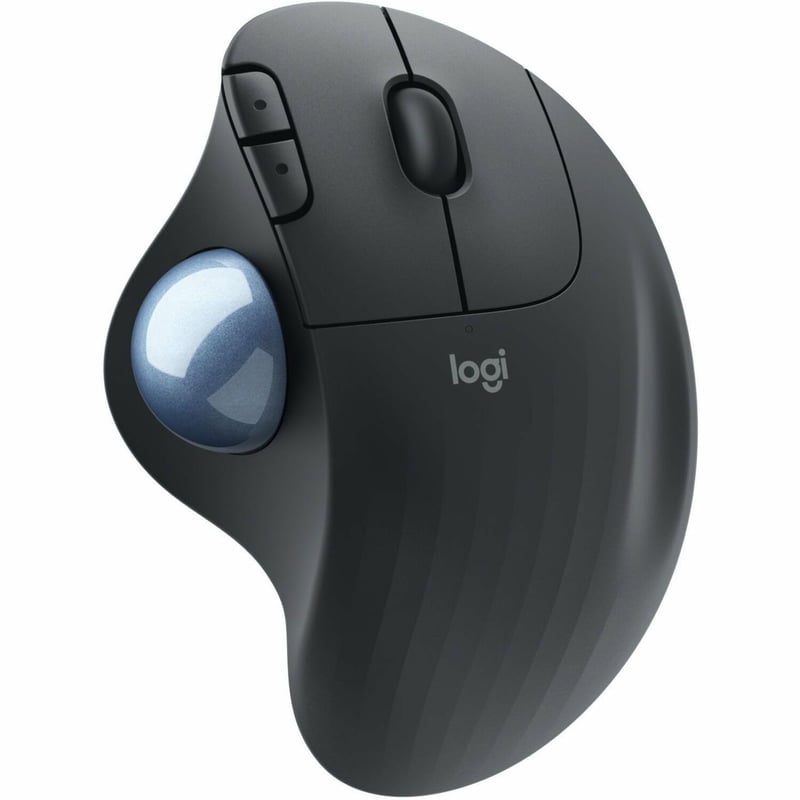 Logitech ERGO M575 Wireless Trackball Mouse - Easy thumb control, precision and smooth tracking, ergonomic comfort design, for Windows, PC and Mac with Bluetooth and USB capabilities (Black) - Thumbnail 1