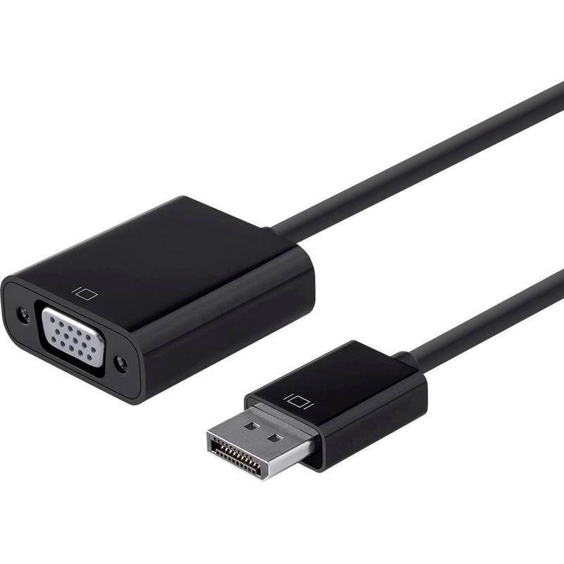 DP 1.2A TO VGA ACTIVE ADAPTER, BLACK