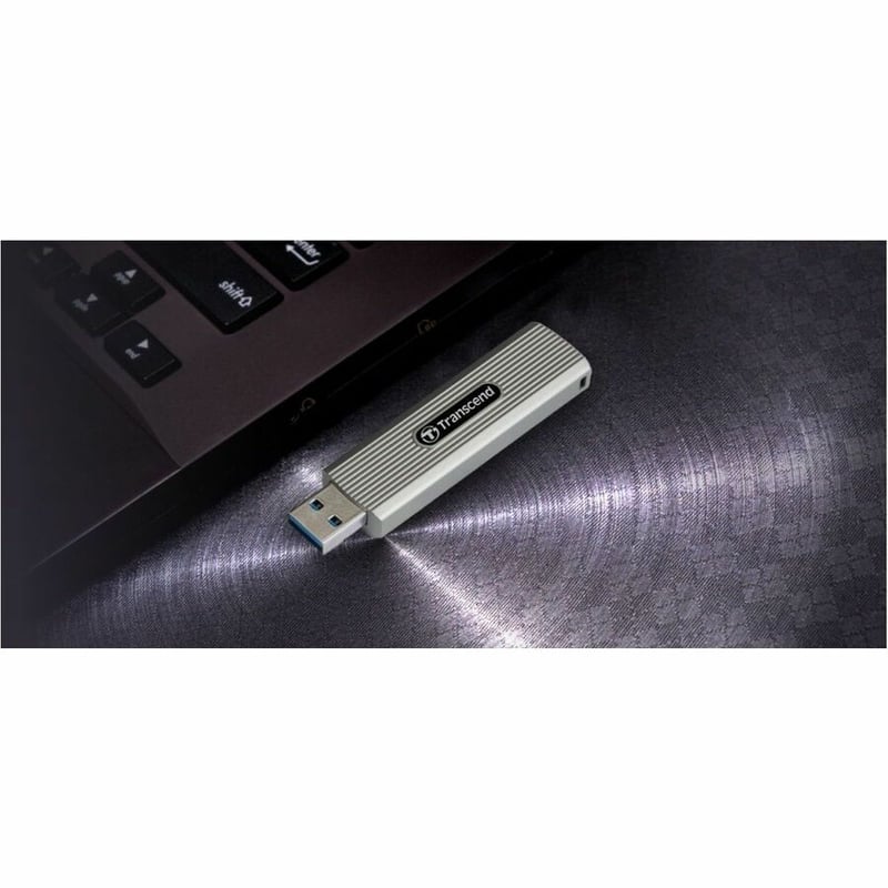 Transcend ESD320A 2 TB Portable Solid State Drive - External - Soft Gray - Thumbnail 2
