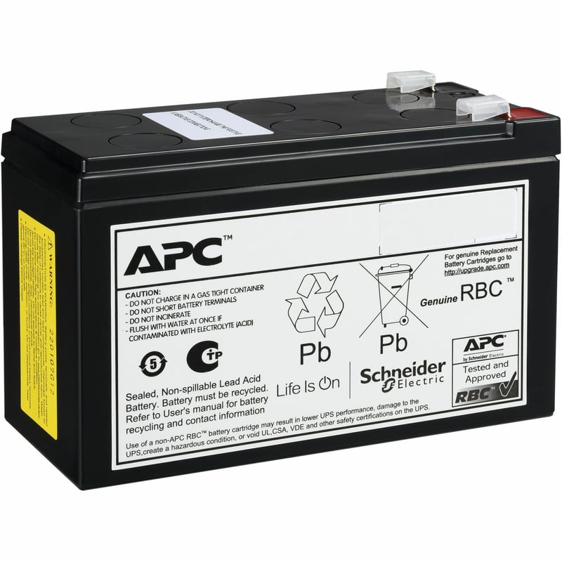 APC Replacement Battery Cartridge, VRLA, 9Ah, 24V DC, 2-year warranty - Thumbnail 1