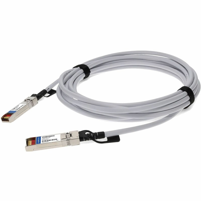 AddOn Cisco® SFP-H10GB-CU2M Compatible TAA Compliant 10GBase-CU SFP+ Direct Attach Cable (Passive Twinax, 2m, White) - Thumbnail 1
