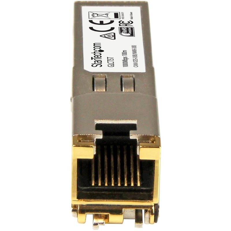 StarTech.com Cisco GLC-T Compatible SFP Module - 1000BASE-T - 1GE Gigabit Ethernet SFP SFP to RJ45 Cat6/Cat5e Transceiver - 100m - Thumbnail 3