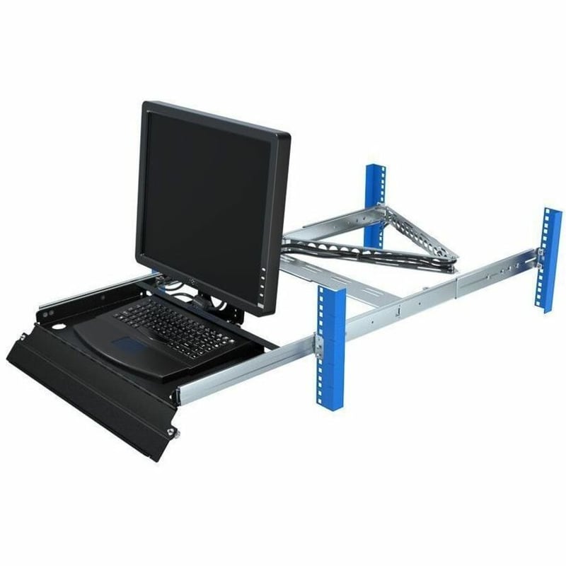 Rack Solutions 2U 4Post Rackmount Sliding KVMs - Thumbnail 2