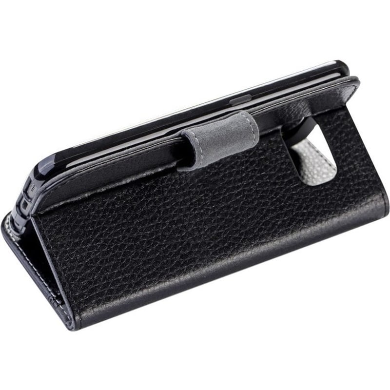 I-BLASON SAMSUNG GALAXY S7 EDGE SYNTHETIC WALLET CASE - BLACK - Thumbnail 3