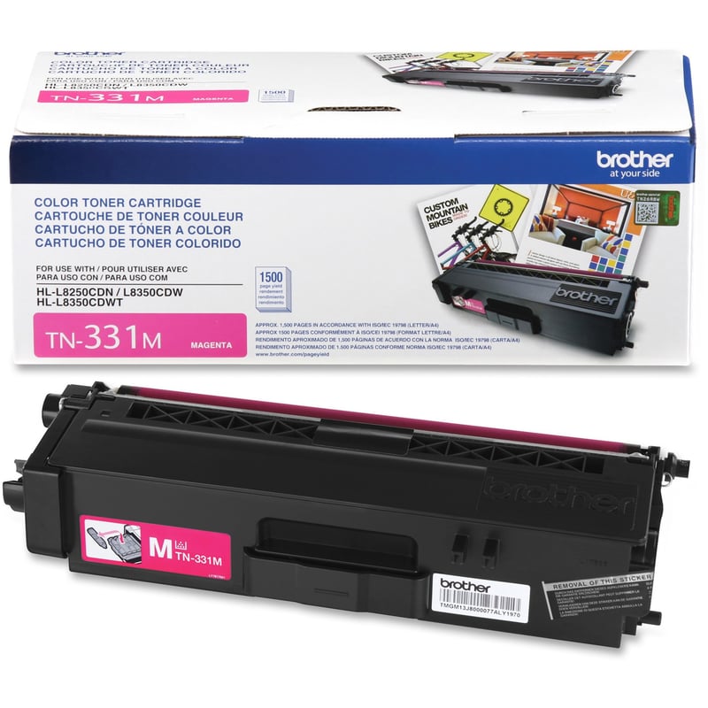 Brother Genuine TN331M Magenta Toner Cartridge - Thumbnail 1