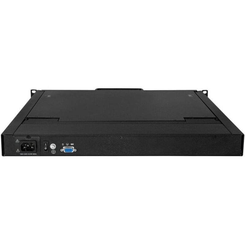 StarTech.com Rackmount KVM Console - 1U 19" LCD Monitor Single Port VGA KVM Server Rack Drawer includes Cables & Hardware - USB Support - Thumbnail 2