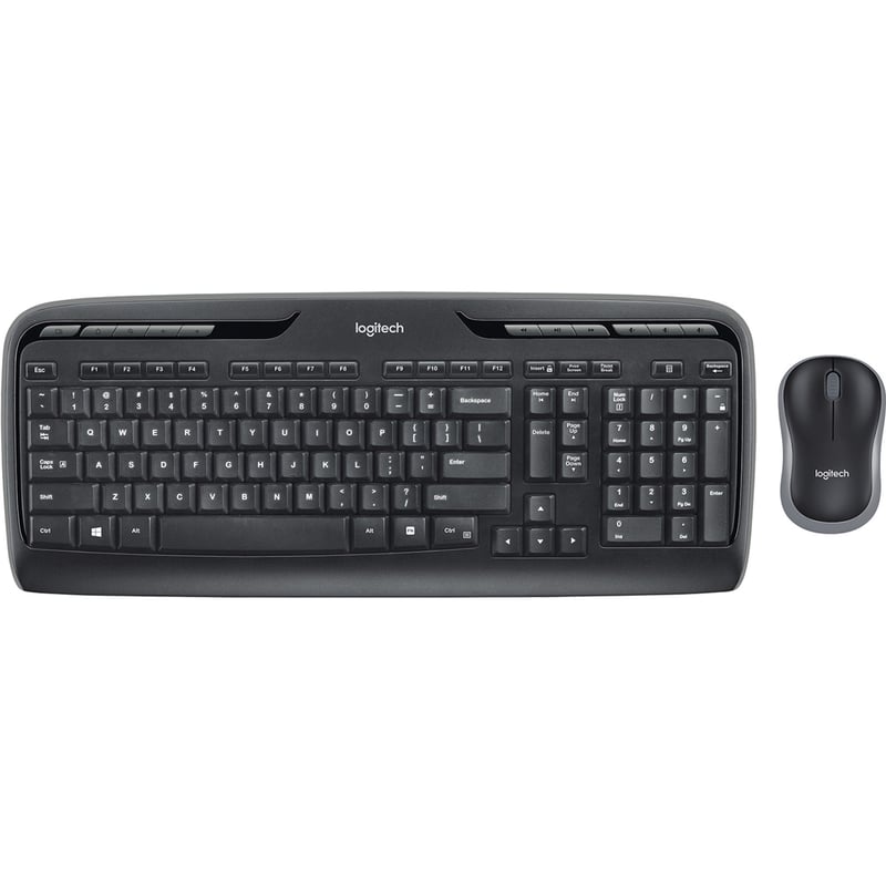 Logitech MK320 Wireless Desktop Combo with Media Shortcuts - Thumbnail 1