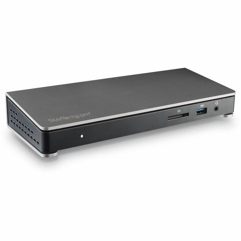 StarTech.com Thunderbolt 3 Dock - Dual Monitor 4K 60Hz TB3 Docking Station with DisplayPort - 85W Power Delivery, 6-Port USB 3.0, SD, GbE - Thumbnail 4