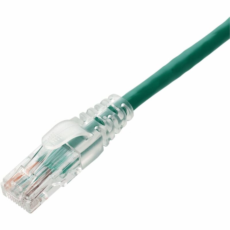 AddOn 3ft Green CAT 6 PVC Ethernet Cable Snagless Easy Clear Boot TAA RJ-45 M/M - Thumbnail 2