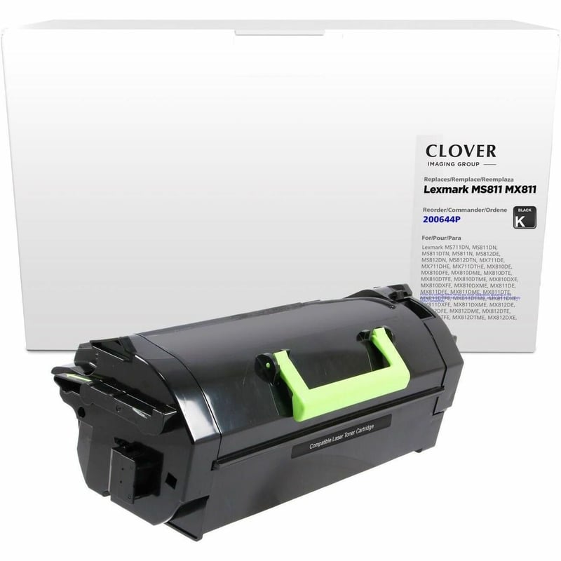 Clover Imaging Remanufactured Extra High Yield Toner Cartridge for Lexmark MS711/MS811/MS812/MX711/MX811/MX812 - Thumbnail 1