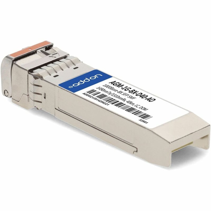 AddOn Netgear® AGM-1G-BX-D40 Compatible TAA 1000Base-BX SFP Transceiver (SMF, 1490nmTx/1310nmRx, 40km, LC, DOM) - Thumbnail 3