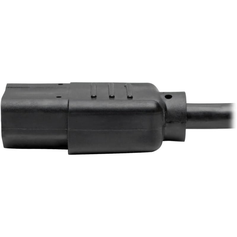 Eaton Tripp Lite Series Y Splitter Power Cable, NEMA 5-15P to 2x C13 - 10A, 125V, 18 AWG, 6 ft. (1.83 m), Black - Thumbnail 5