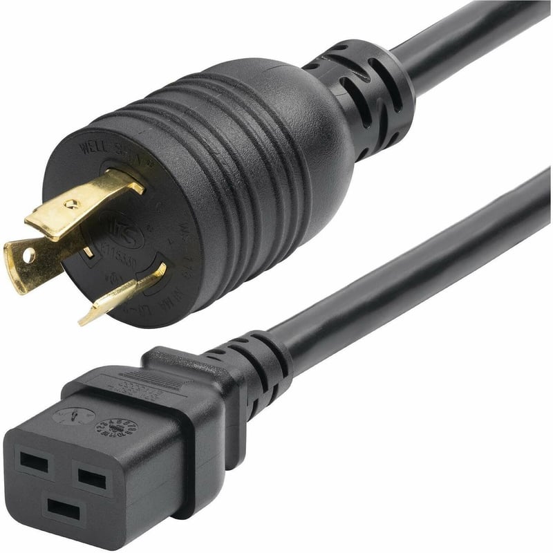 StarTech.com 6ft (1.8m) Heavy Duty Power Cord, Twist-Lock NEMA L6-20P to IEC 60320 C19, 20A 250V, 12AWG, UL Listed Components - Thumbnail 1