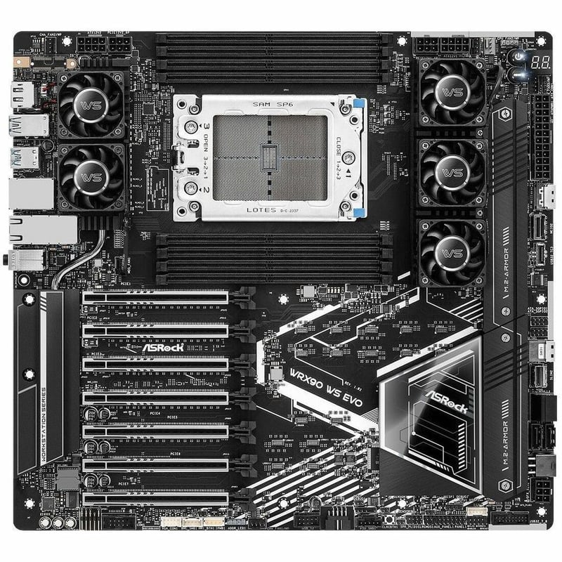 SATA 6GB/S DDR5 AMD RYZEN THREADRIPPER PRO 7 X PCIE 5.0 X16 SLOTS 2 X 10 GIGABIT - Thumbnail 1