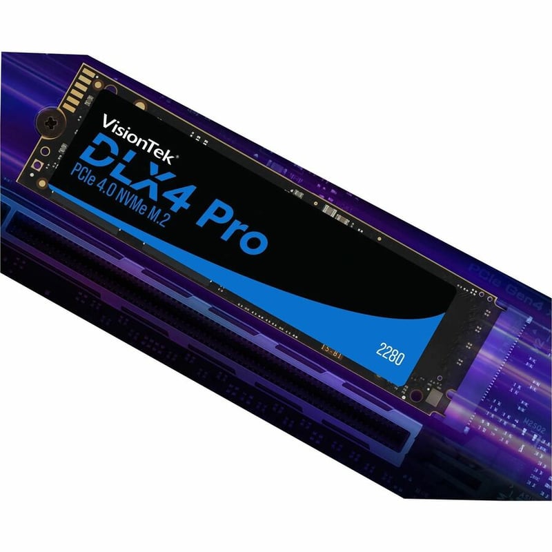 VisionTek DLX4 Pro 512 GB Solid State Drive - M.2 2280 Internal - PCI Express NVMe (PCI Express NVMe 4.0 x4) - Thumbnail 4