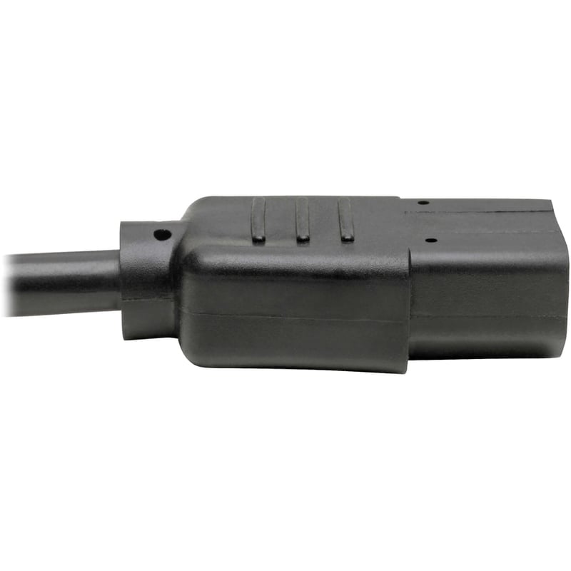 Eaton Tripp Lite Series Power Cord Splitter, C14 to 2xC13 PDU Style - 10A, 250V, 18 AWG, 18-in. (45.72 cm), Black - Thumbnail 5