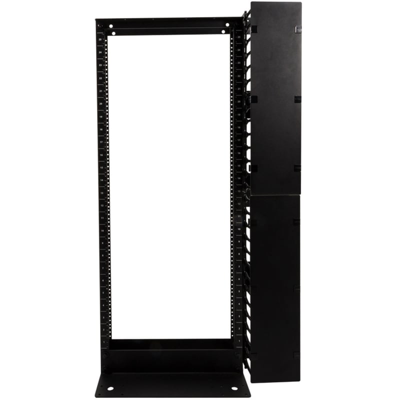 25U 2POST RACK WITH 12-24 HOLES (BLACK) - Thumbnail 2