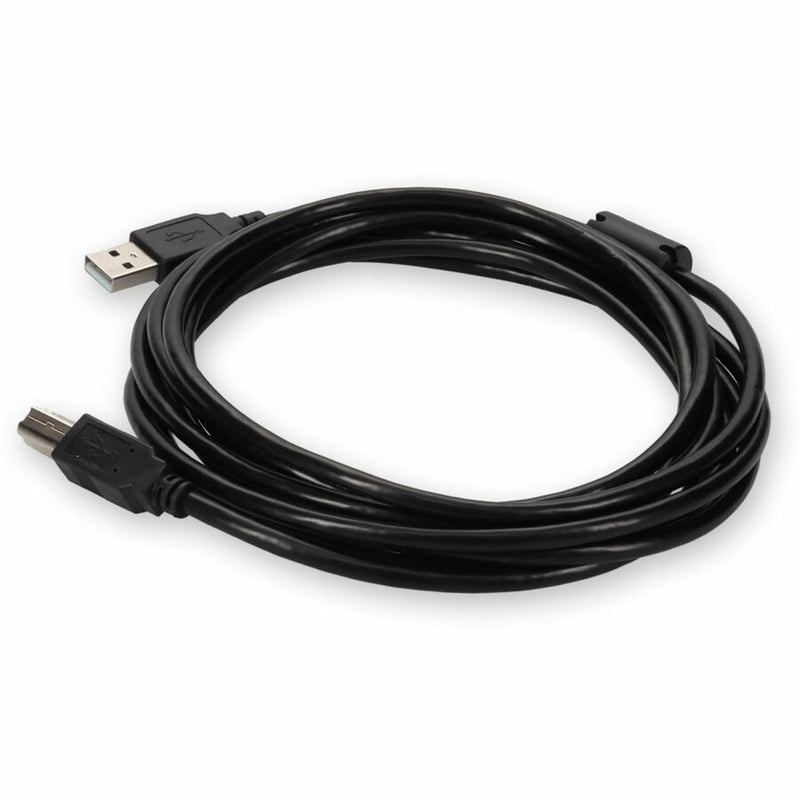 AddOn 3m USB 2.0 (A) Male to USB 2.0 (B) Male White Cable - Thumbnail 2