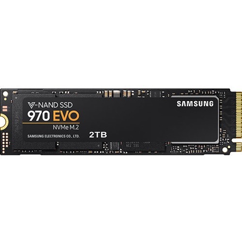 Samsung 970 EVO MZ-V7E2T0E 2 TB Solid State Drive - M.2 2280 Internal - PCI Express (PCI Express 3.0 x4) - White - Thumbnail 1