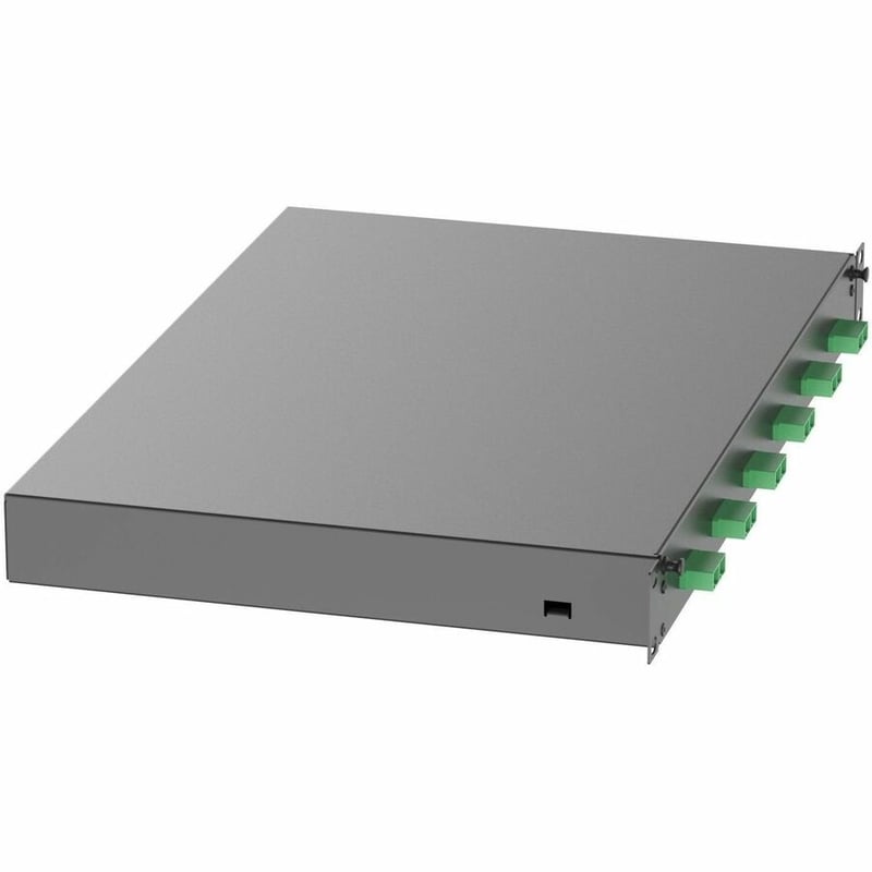 Panduit Fiber Drawer, 6 SC Duplex Adapters, APC Green - Thumbnail 4