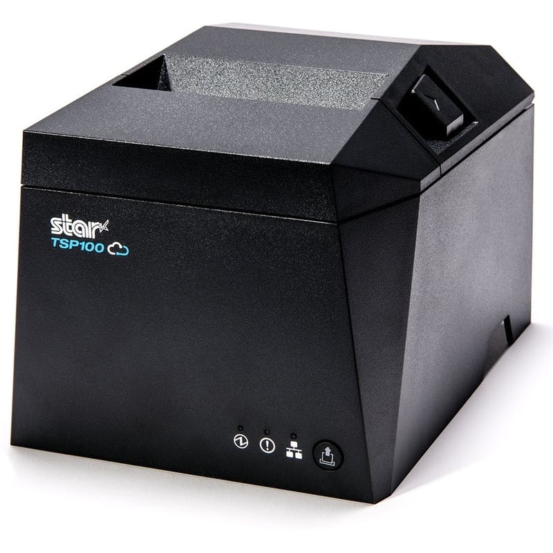 Star Micronics TSP143IVUE Thermal Receipt Printer - TSP100IV, Thermal, Cutter, USB-C, Ethernet (LAN), CloudPRNT, Android Open Accessory (AOA), Gray, Ethernet and USB Cable, Int PS - Thumbnail 2