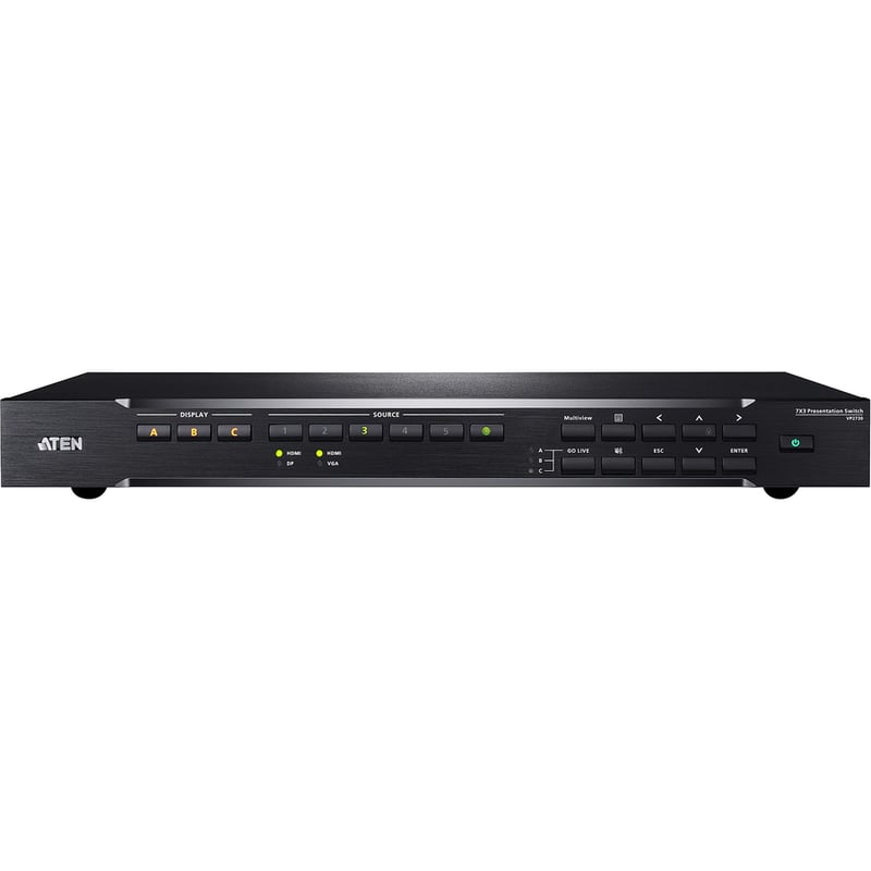 Aten VP2730 7 x 3 Presentation Matrix Switch with Streaming, HDBaseT-TAA Compliant - Thumbnail 2