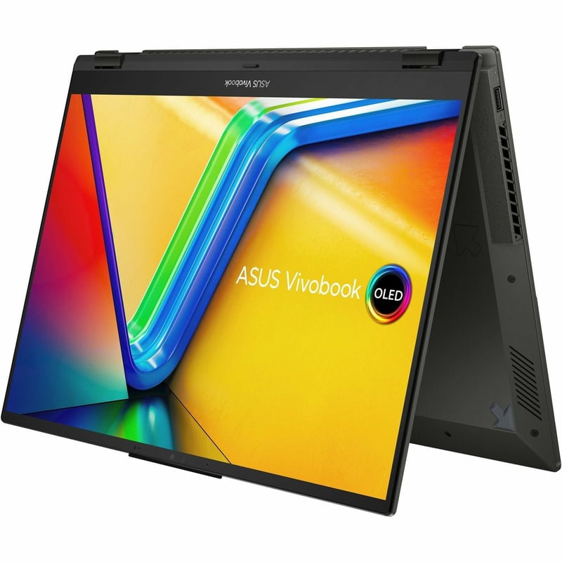 Asus Vivobook S 16 Flip OLED TP3604 TP3604VA-EB94T 16" Touchscreen Convertible 2 in 1 Notebook - WUXGA - 60 Hz - Intel Core i9 13th Gen i9-13900H - 16 GB - 1 TB SSD - Midnight Black - Thumbnail 1