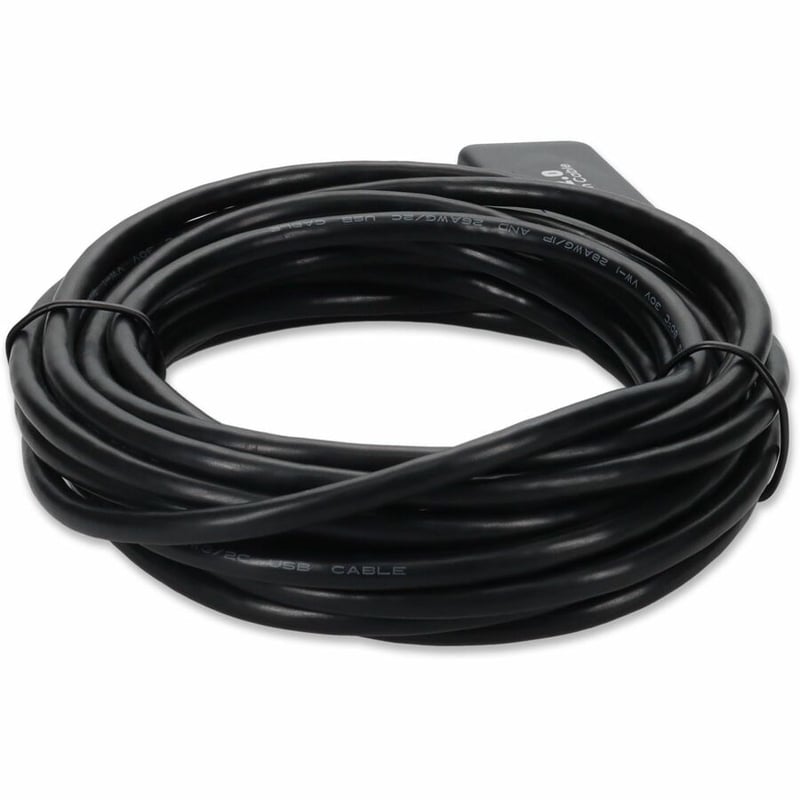 USB 2.0 A M/F CABLE 15FT BLACK ACTIVE CABLE - Thumbnail 4