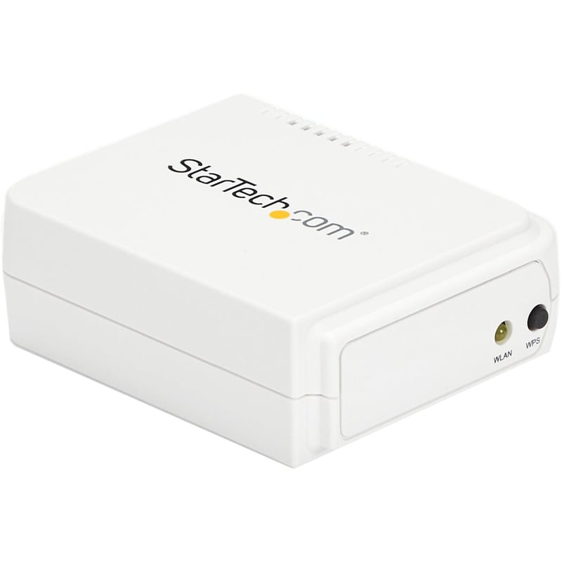 StarTech.com 1 Port USB Wireless N Network Print Server with 10/100 Mbps Ethernet Port - 802.11 b/g/n - Thumbnail 1