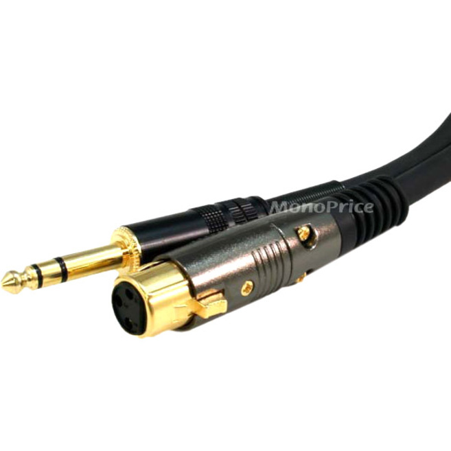 XLR F TO 1/4INCH TRS M 16AWG CABLE 15FT - Thumbnail 2