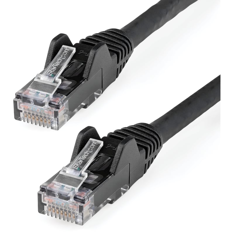 StarTech.com 6in CAT6 Ethernet Cable - Black Snagless Gigabit - 100W PoE UTP 650MHz Category 6 Patch Cord UL Certified Wiring/TIA - Thumbnail 1