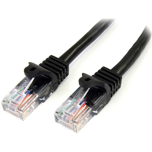 StarTech.com 50 ft Black Cat5e Snagless UTP Patch Cable - Thumbnail 1