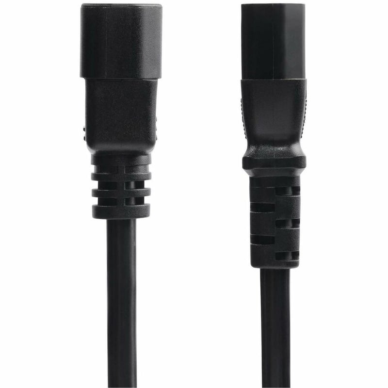 StarTech.com 2ft (60cm) Power Extension Cord, IEC 60320 C14 to C13 PDU Power Cord, 10A 250V, 18AWG, UL Listed Components - Thumbnail 2