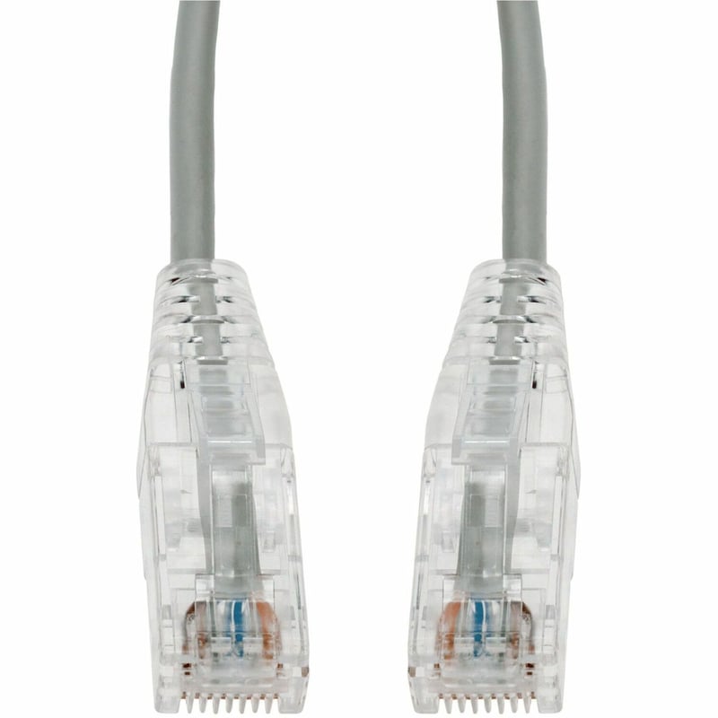 20FT GRAY CAT6A SLIM UTP PVC SNAGLESS CLEAR-CLAW PATCH CBL - Thumbnail 1