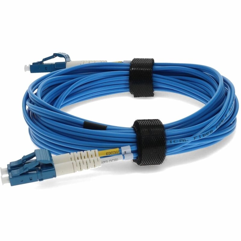 AddOn 7m LC to LC Blue OS2 Duplex OFNR (Riser-Rated) SMF Fiber Patch Cable - Thumbnail 2