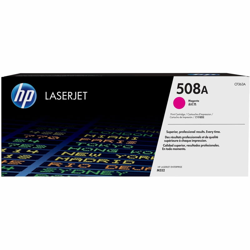 HP 508A (CF363A) Original Laser Toner Cartridge - Single Pack - Magenta - 1 Each - Thumbnail 1