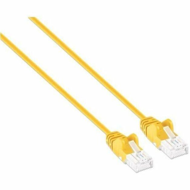 CAT6 U/UTP SLIM NETWORK PATCH CABLE, 3 FT., YELLOW - Thumbnail 2