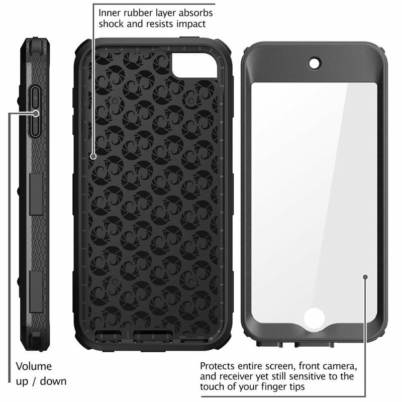 IPOD TOUCH 6G ARMORBOX CASE - BLACK - Thumbnail 2