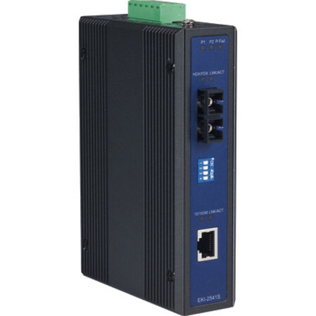 B+B SmartWorx 10/100T (X) to Single-Mode SC Type Fiber Optic Industrial Media Converter - Thumbnail 3