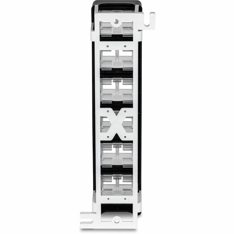 12-PORT BLANK ANGLED WALL MOUNT KEYSTONE PATCH PANEL BLANK ANGLED - Thumbnail 2