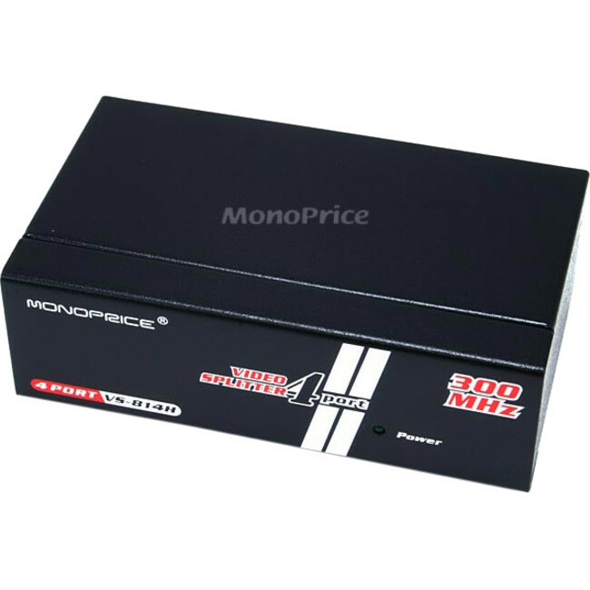 Monoprice 4-Way SVGA VGA Splitter Amplifier Multiplier 300MHz - Thumbnail 1