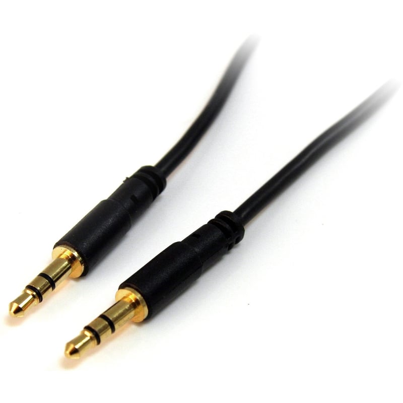 StarTech.com 6 ft Slim 3.5mm Stereo Audio Cable - M/M - Thumbnail 1